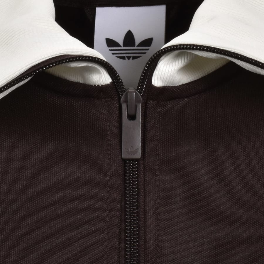 Image number 4 for adidas Originals Three Stripes Track Top Brown