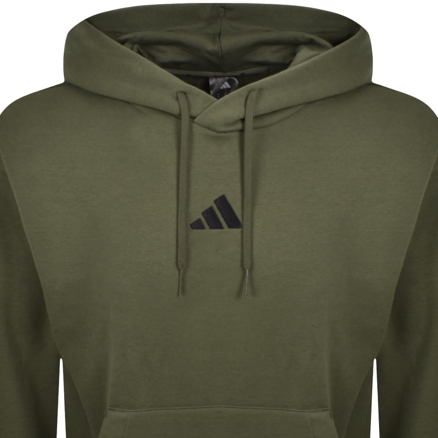 Image number 2 for adidas Sportswear Logo Hoodie Green