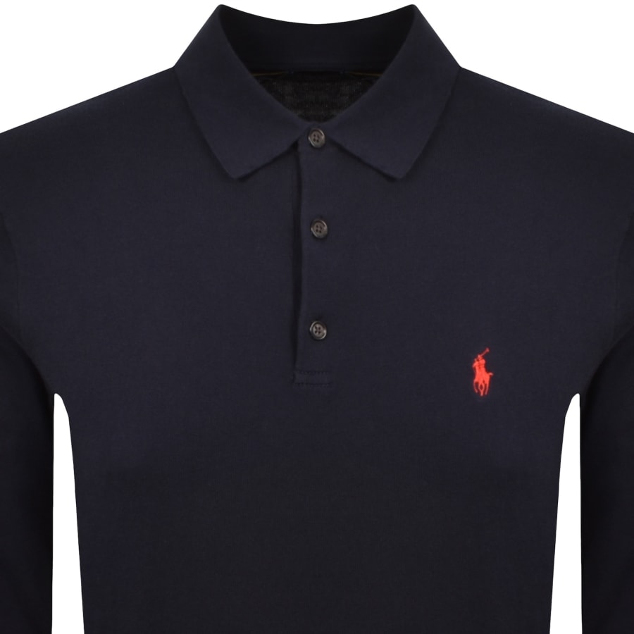 Image number 2 for Ralph Lauren Polo Knitted Jumper Navy