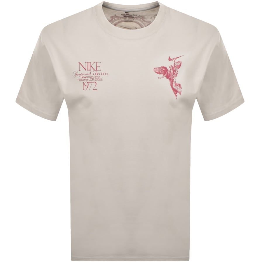 Image number 2 for Nike Wings Victory T Shirt Beige