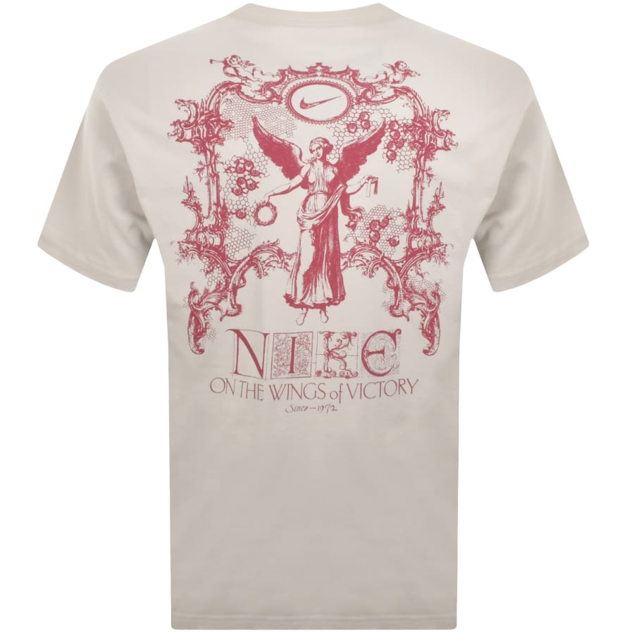 Image number 5 for Nike Wings Victory T Shirt Beige