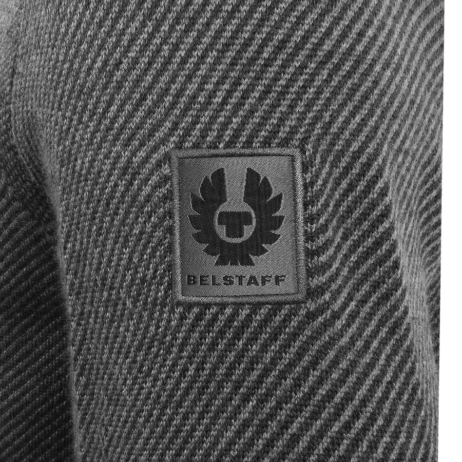Image number 5 for Belstaff Kilmington Quarter Zip Jumper Grey