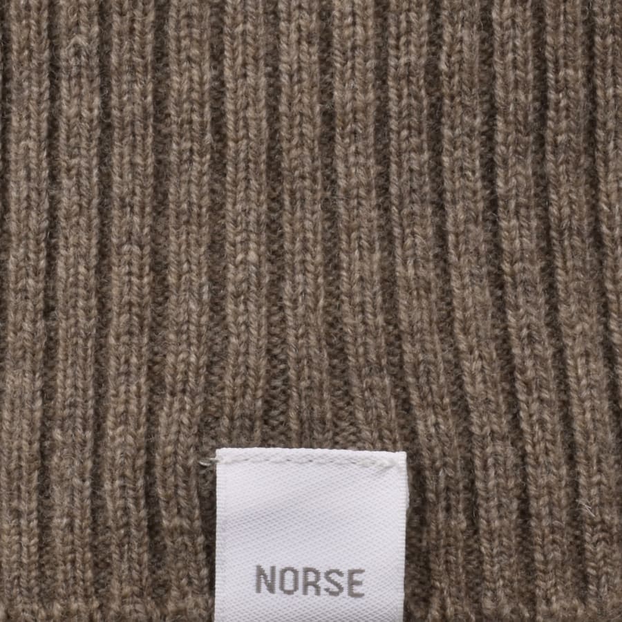 Image number 3 for Norse Projects Marino Lambswool Jumper Brown