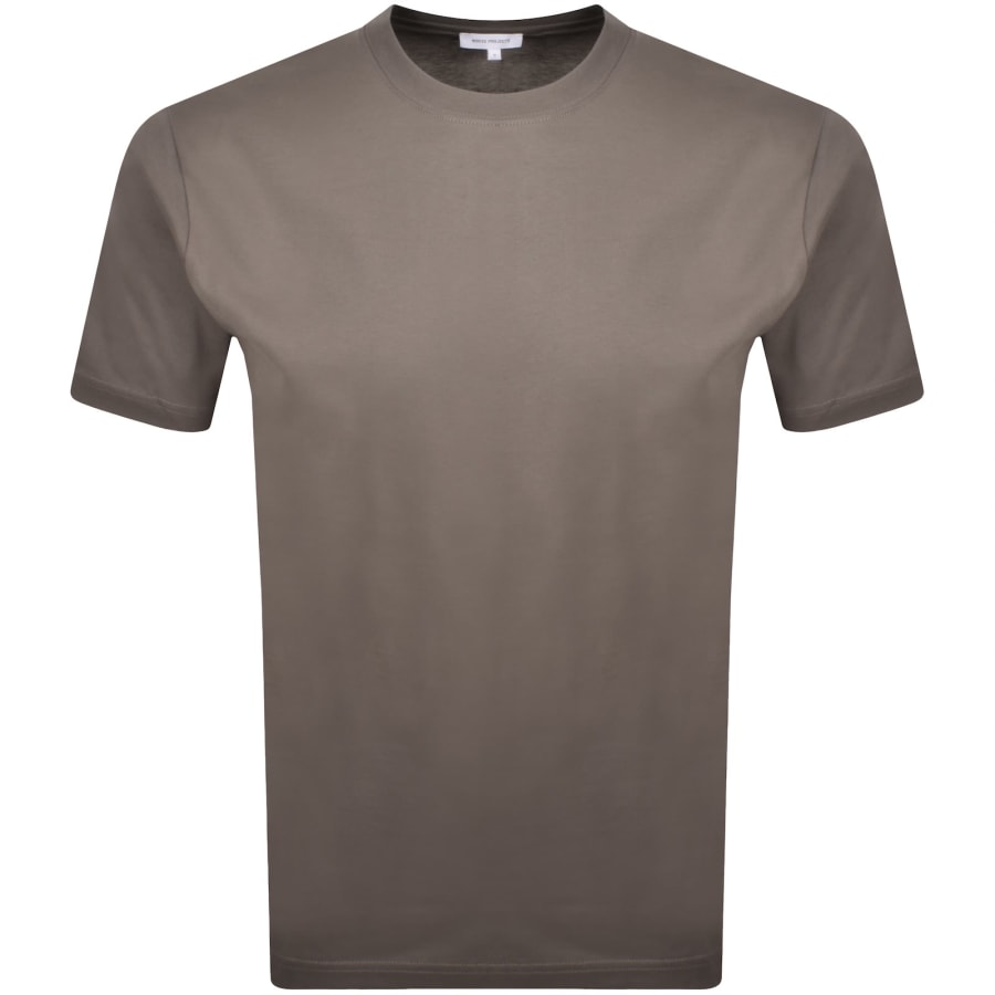 Image number 1 for Norse Projects Logo T Shirt Brown