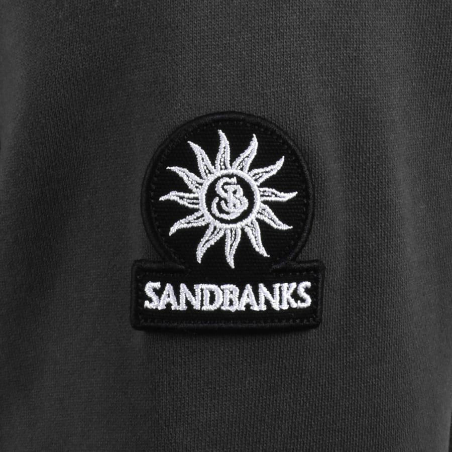 Image number 3 for Sandbanks Badge Logo Sweatshirt Grey