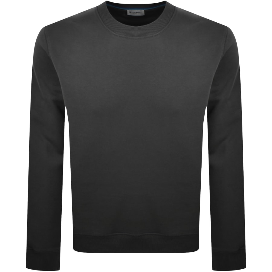 Image number 1 for Sandbanks Badge Logo Sweatshirt Grey