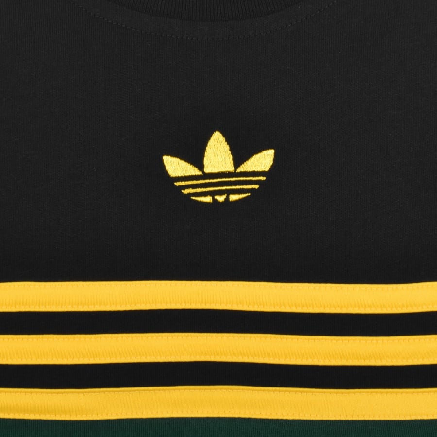 Image number 3 for adidas Originals Chest Stripe T Shirt Green