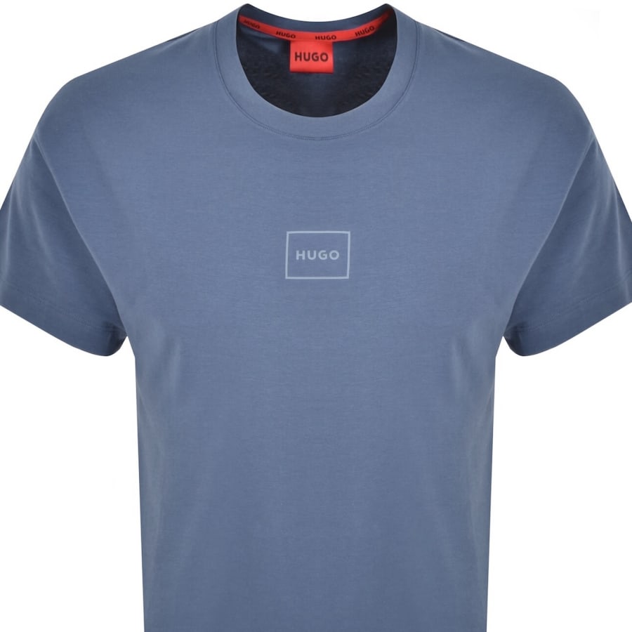 Image number 2 for HUGO Laze T Shirt Open Blue