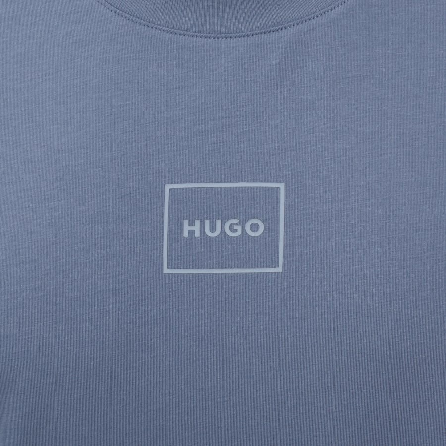 Image number 3 for HUGO Laze T Shirt Open Blue