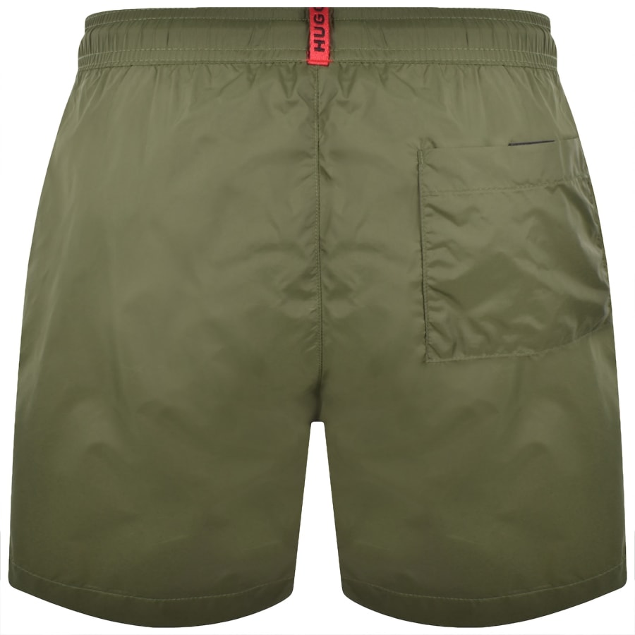 Image number 2 for HUGO Fab Swim Shorts Dark Green