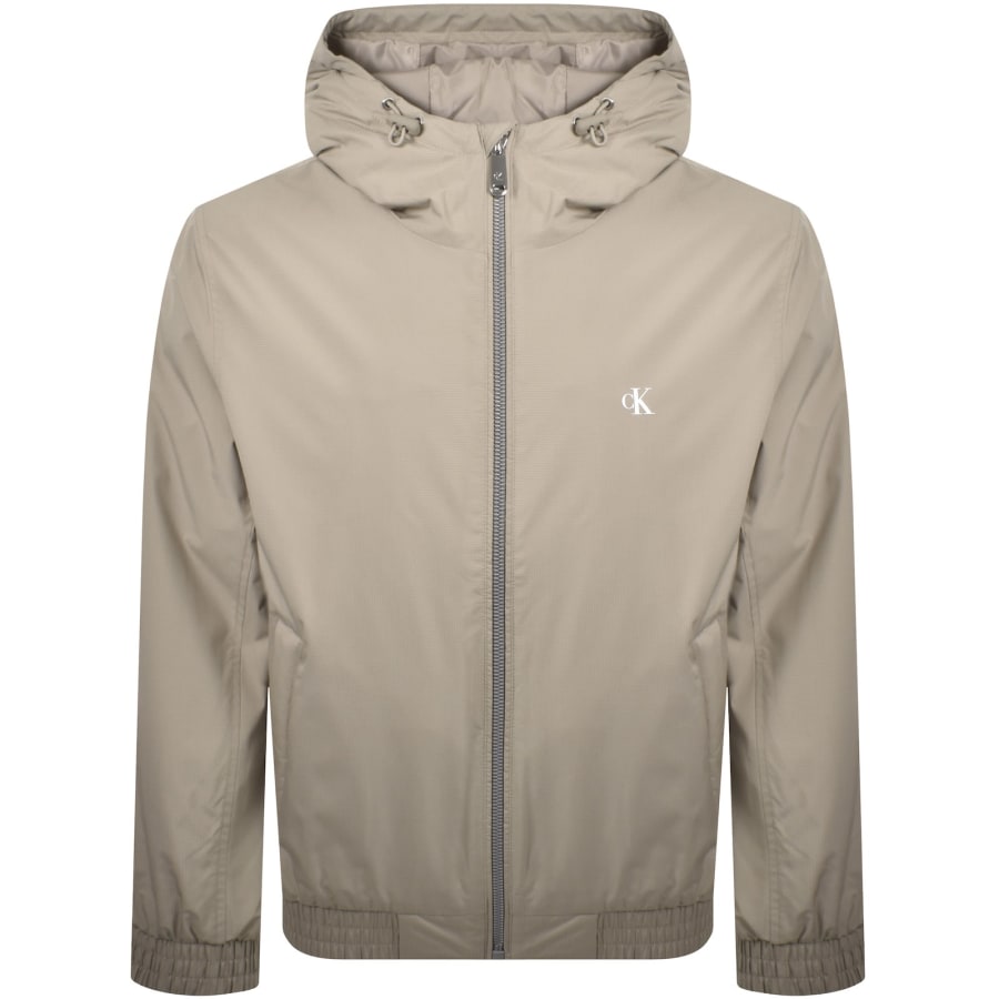 Image number 1 for Calvin Klein Jeans Harrington Jacket Khaki