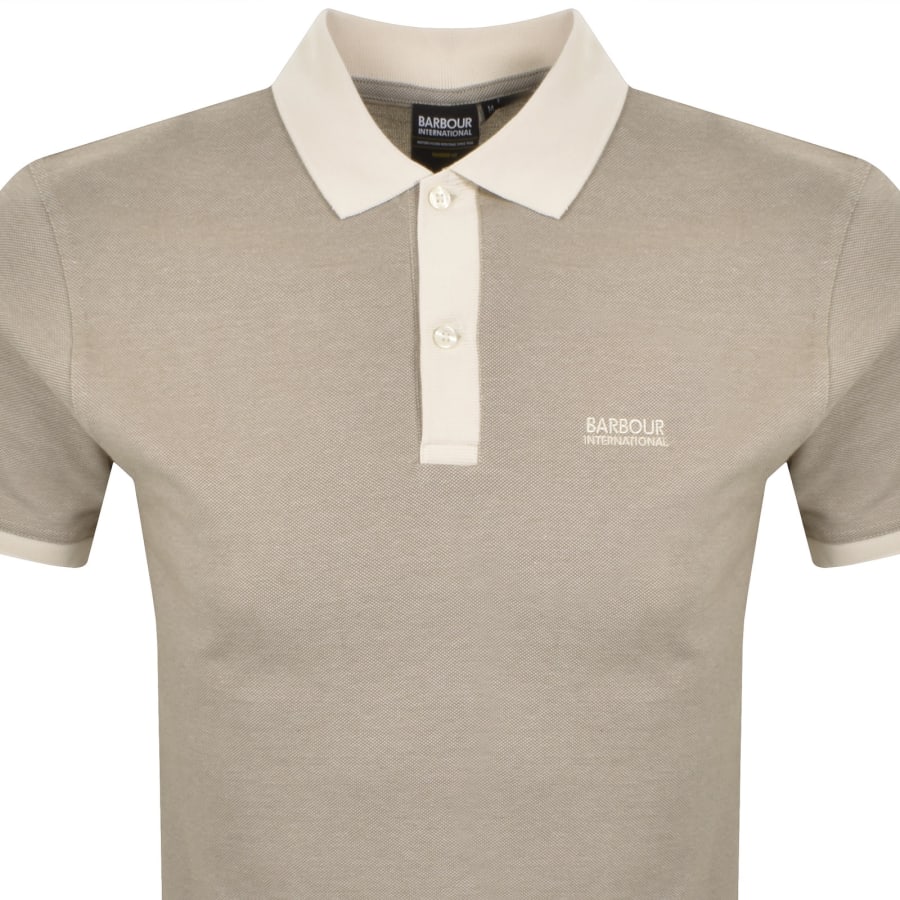 Image number 2 for Barbour International Morley Oxford Polo Beige
