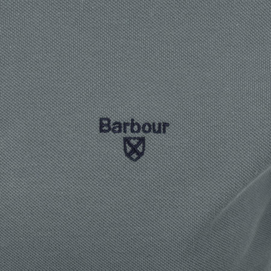 Image number 3 for Barbour Brodie Tailored Polo T Shirt Blue