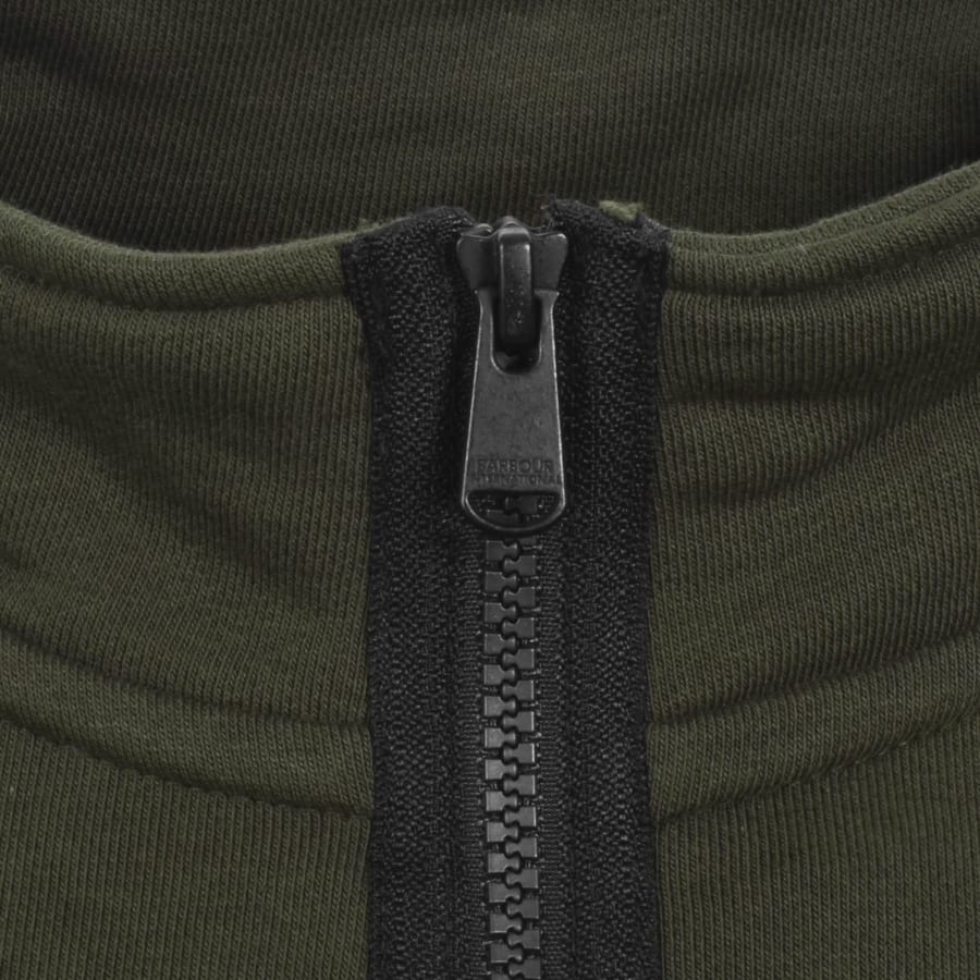 Image number 5 for Barbour International Half Zip Sweatshirt Green