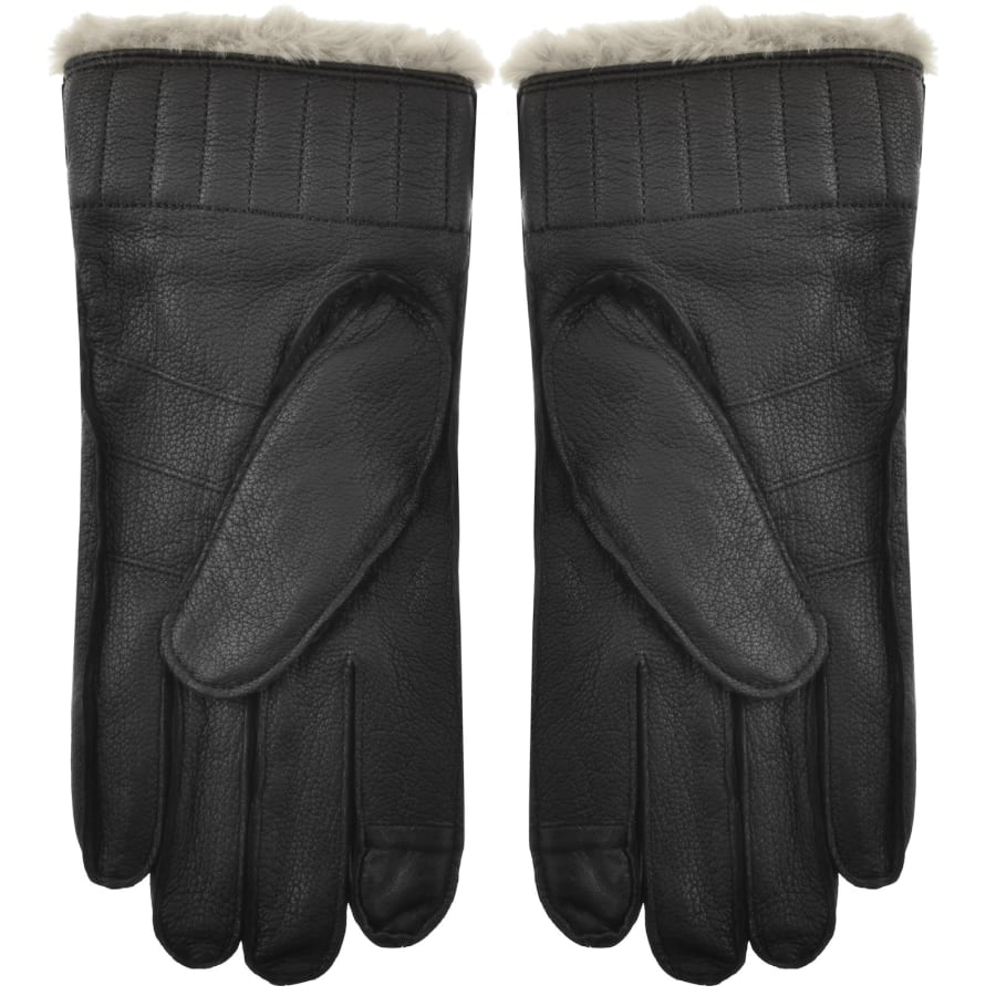Image number 2 for Barbour Leather Utility Gloves Black