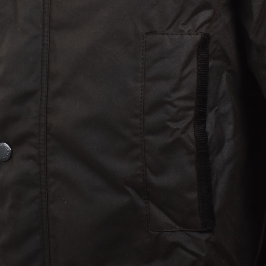 Image number 4 for Barbour Modern Border Waxed Jacket Brown