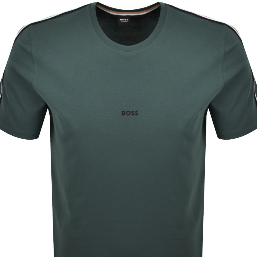 Image number 3 for BOSS Unique T Shirt Dark Green