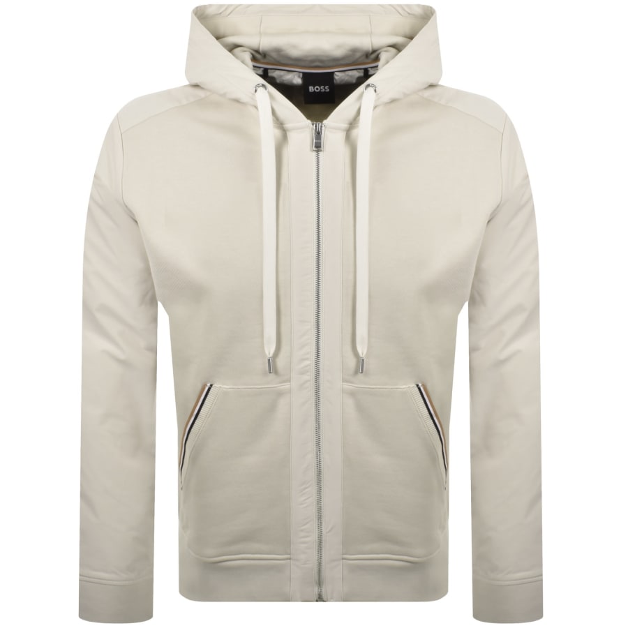 Image number 1 for BOSS C Spence Full Zip Hoodie Beige