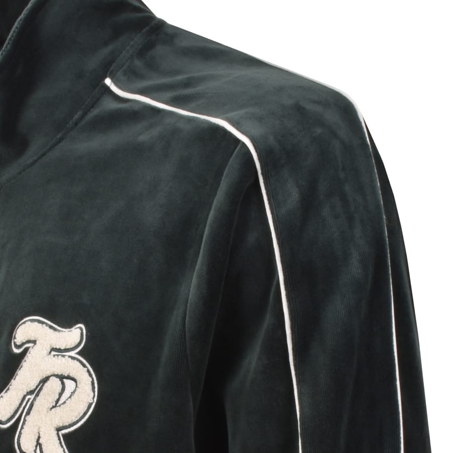 Image number 5 for True Religion Velour Track Jacket Green