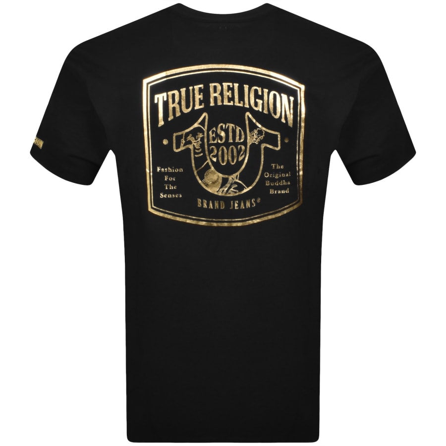 Image number 6 for True Religion Curved Box T Shirt Black