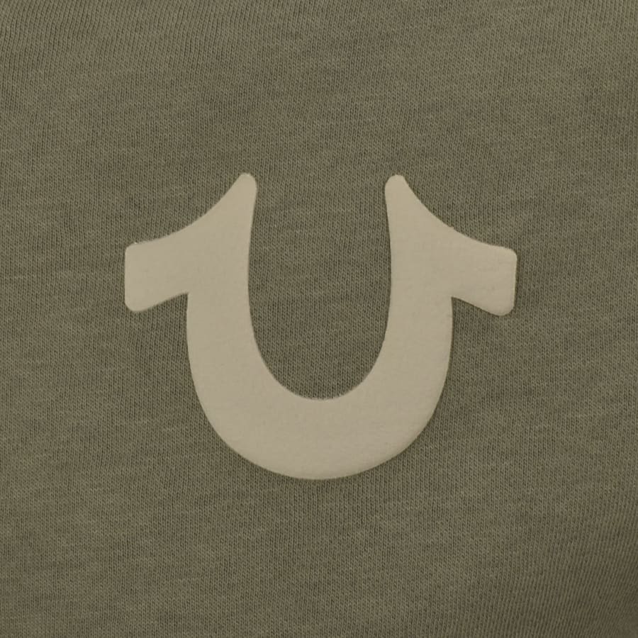 Image number 3 for True Religion Arch Logo Zip Hoodie Green