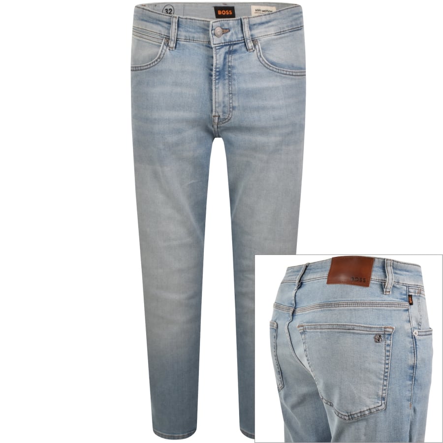 Image number 1 for BOSS Onyx Slim Tapered Fit Jeans Blue
