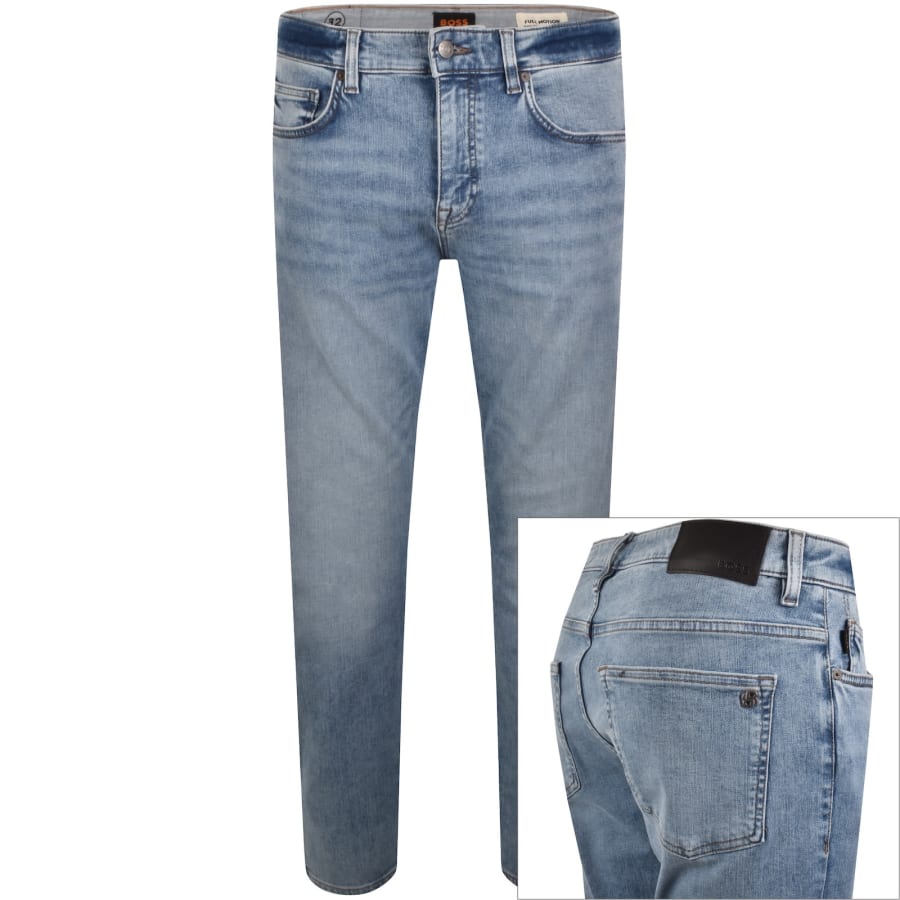 Image number 1 for BOSS Delaware Slim Fit Jeans Blue