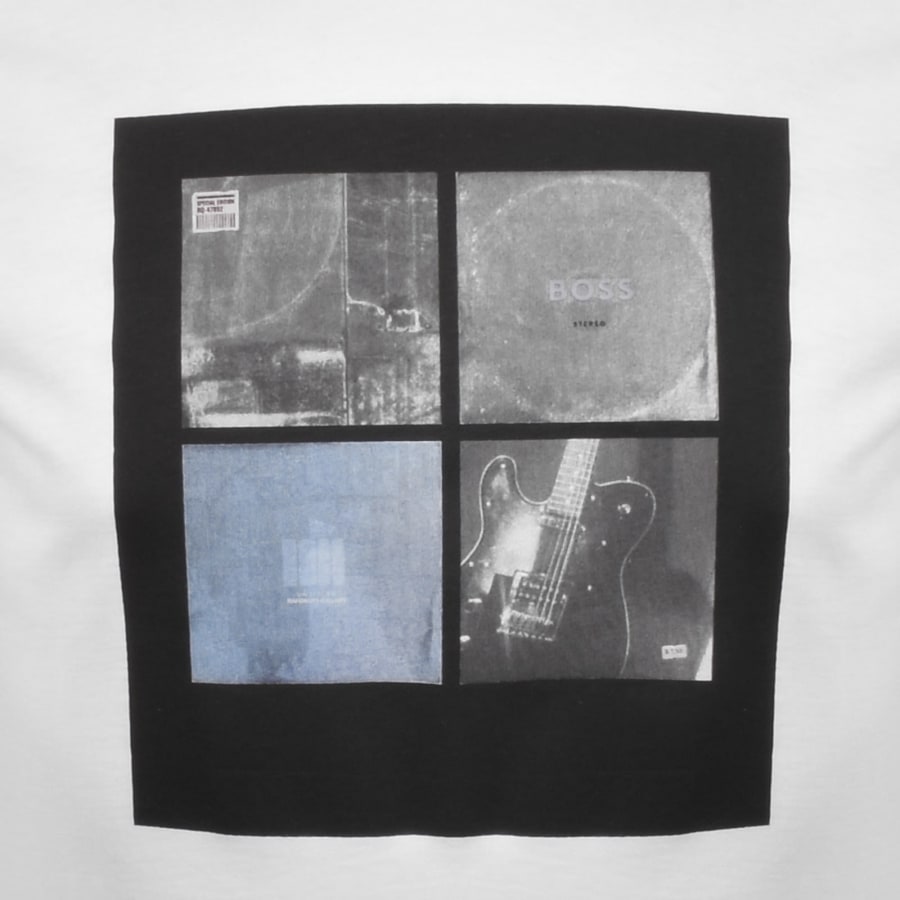 Image number 3 for BOSS Te Cover Graphic T Shirt White