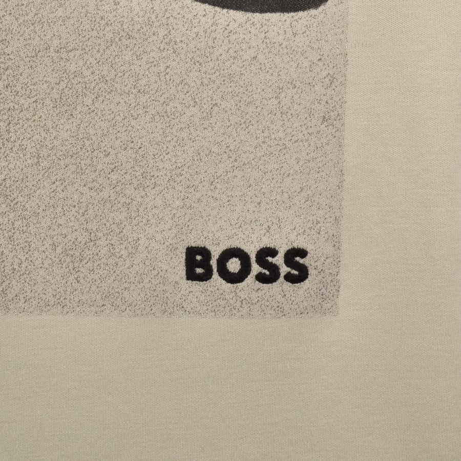 Image number 4 for BOSS Tennis Artwork Relaxed T Shirt Beige