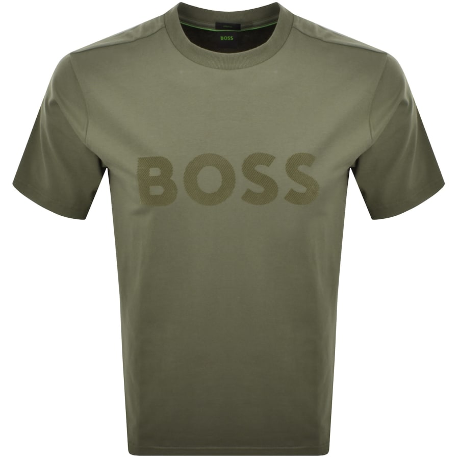 Image number 1 for BOSS Iconic Logo T Shirt Green
