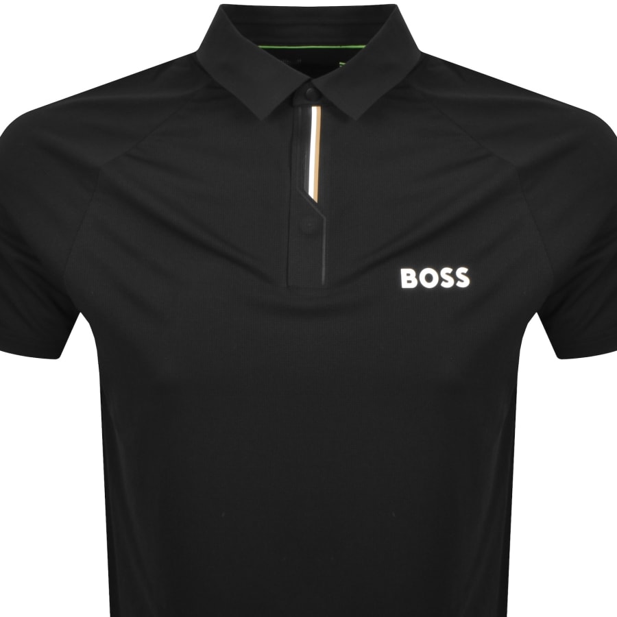 Image number 2 for BOSS Paddy Tech Polo T Shirt Black