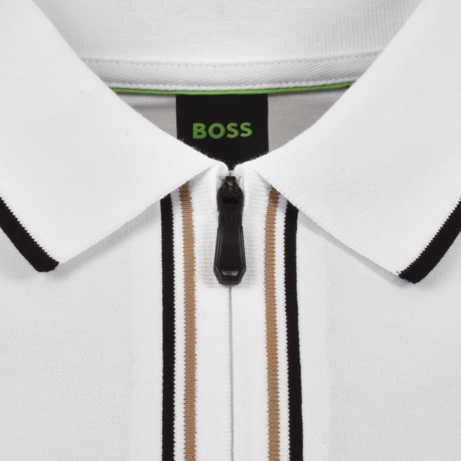 Image number 4 for BOSS Slim Fit Philix Polo T Shirt White