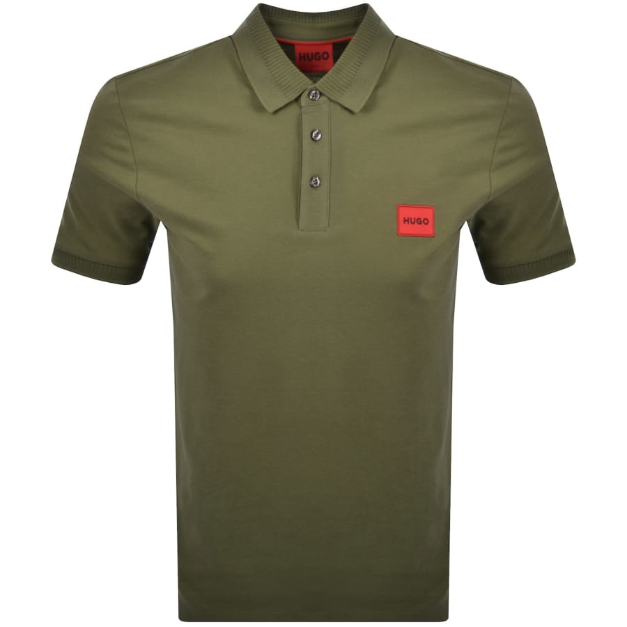 Image number 1 for HUGO Dereso 222 Polo T Shirt Green