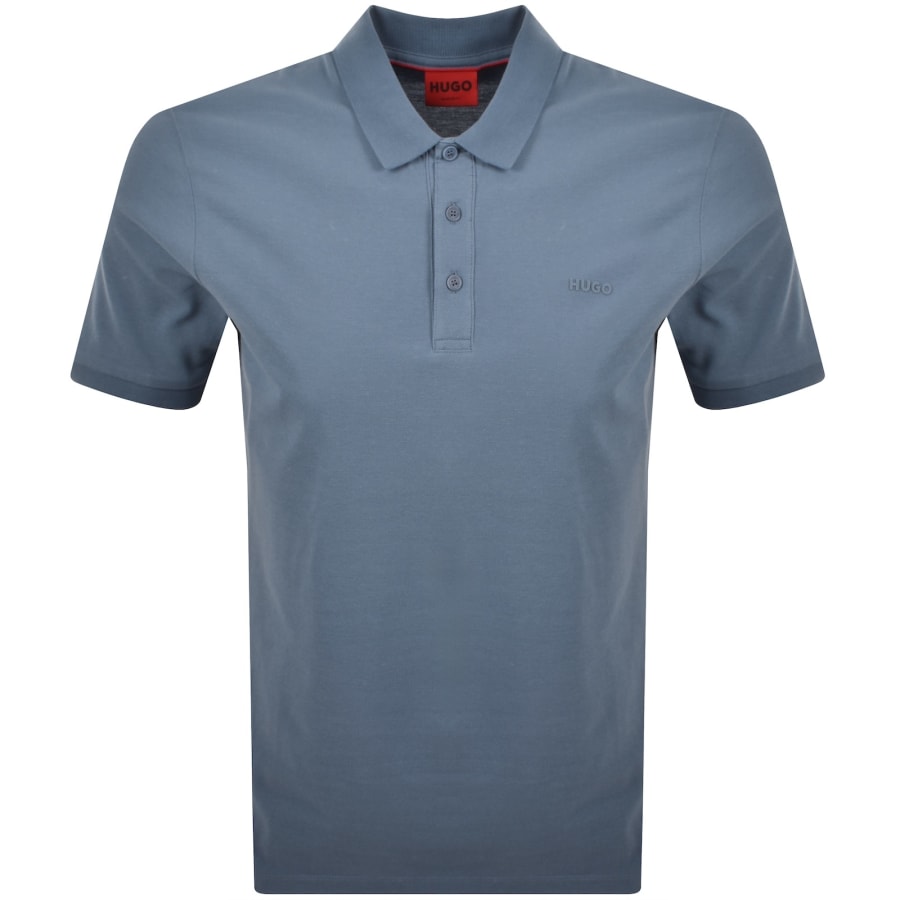 Image number 1 for HUGO Donos 222 Polo T Shirt Blue