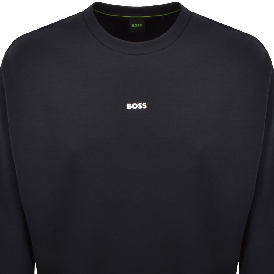 Image number 2 for BOSS Stenson Relaxed Sweatshirt Navy