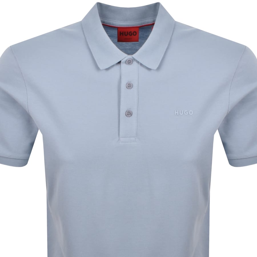 Image number 2 for HUGO Donos 222 Polo T Shirt Blue