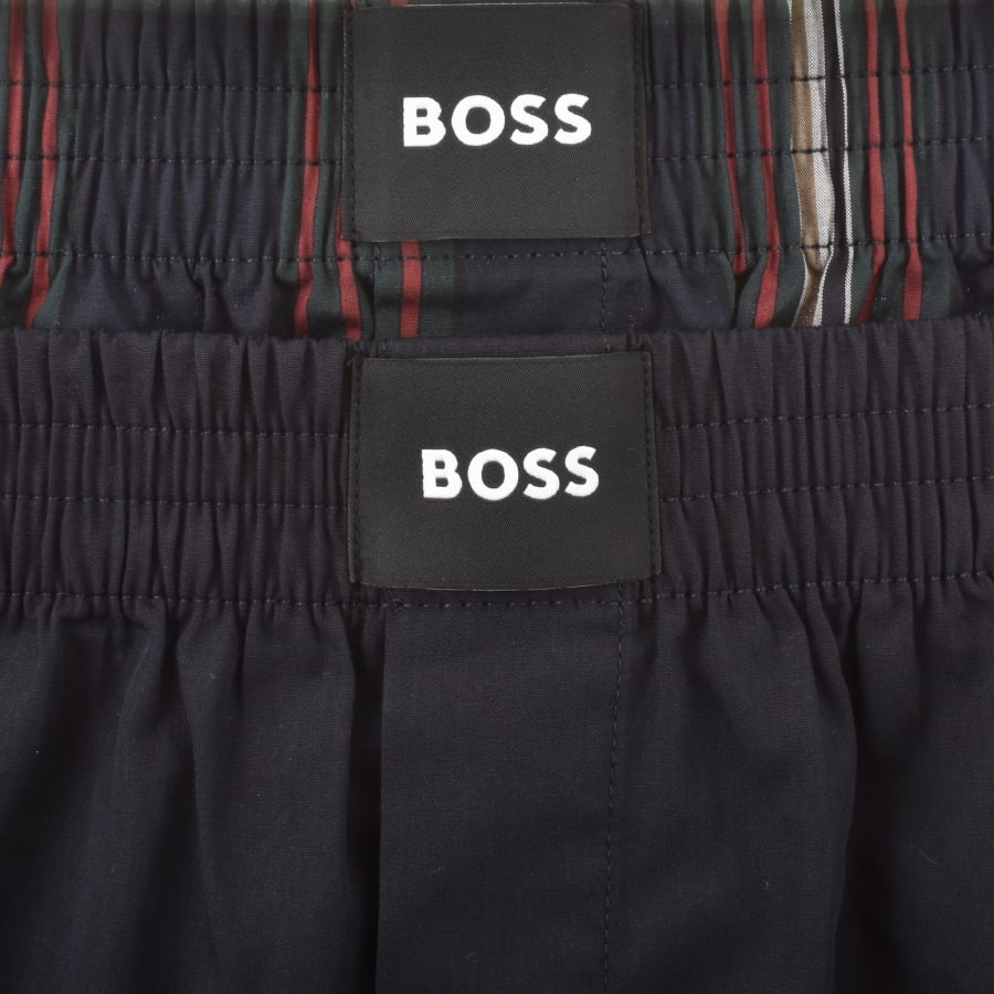 Image number 4 for BOSS Underwear 2 Pack Boxer Shorts Navy