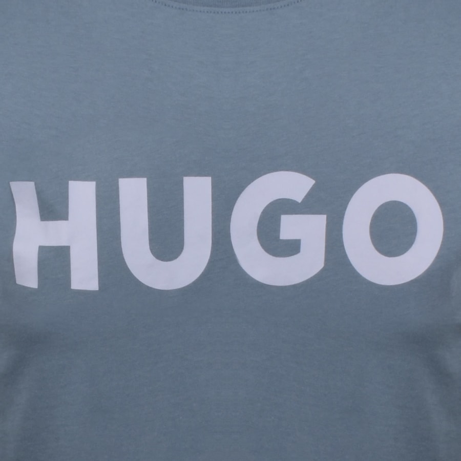 Image number 3 for HUGO Dulivio Crew Neck T Shirt Blue