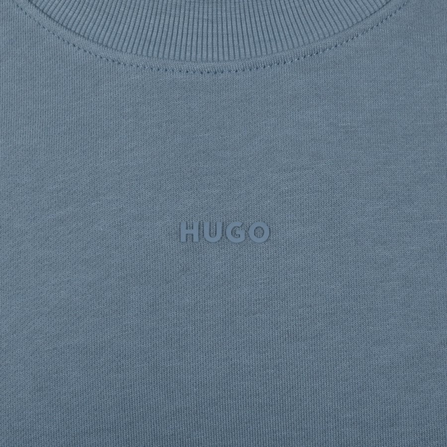 Image number 3 for HUGO Dapocrew Relaxed Fit Sweatshirt Blue