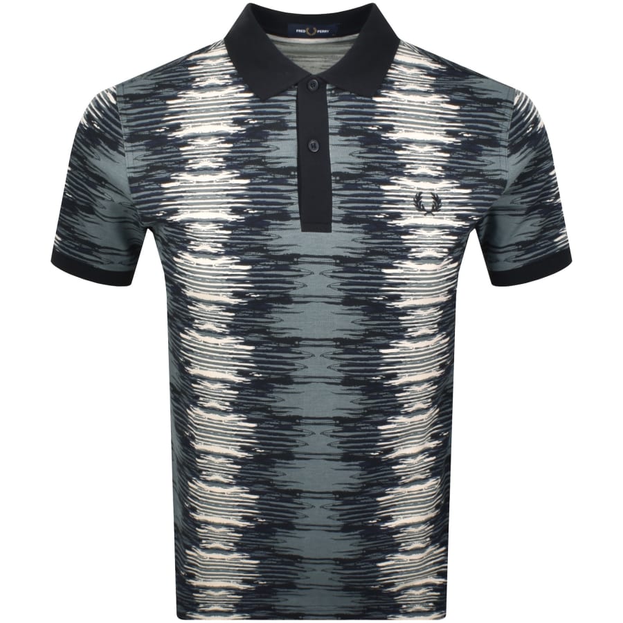 Image number 1 for Fred Perry Soundwave Polo T Shirt Blue