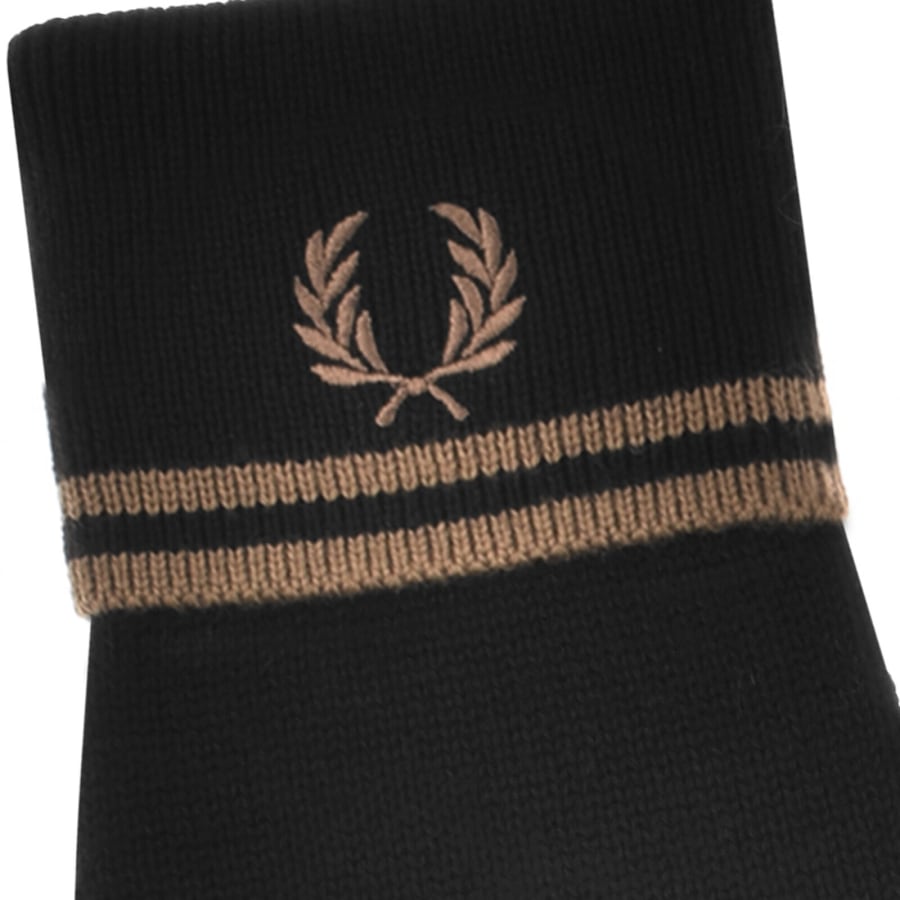 Image number 3 for Fred Perry Merino Wool Gloves Black
