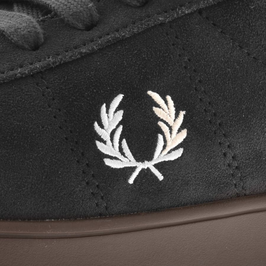 Image number 4 for Fred Perry Spencer Suede Trainers Grey