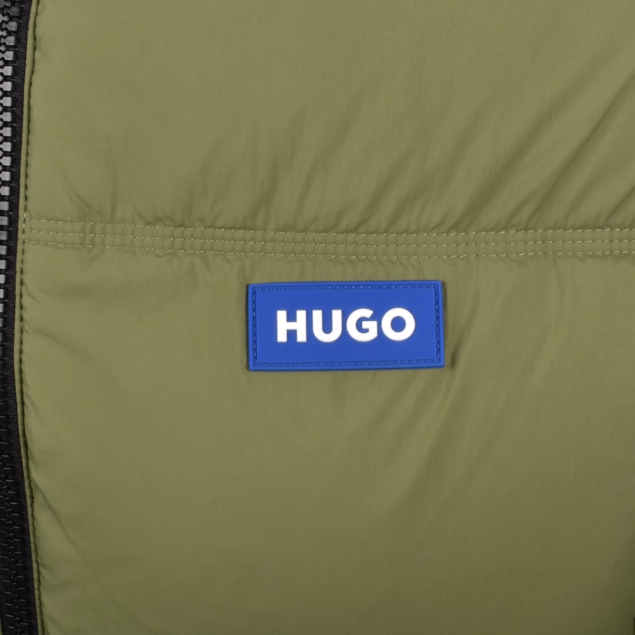 Image number 3 for HUGO Blue Bodo Puffer Jacket Green