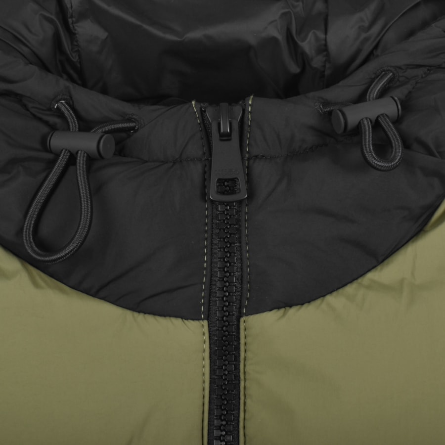 Image number 4 for HUGO Blue Bodo Puffer Jacket Green