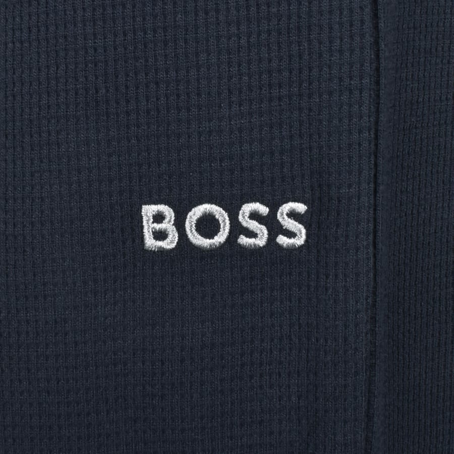 Image number 4 for BOSS Waffle Long Set Navy