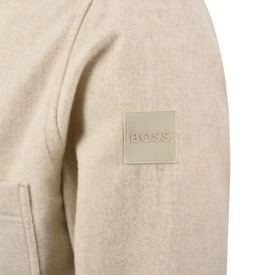 Image number 4 for BOSS Locky 2 Overshirt Beige