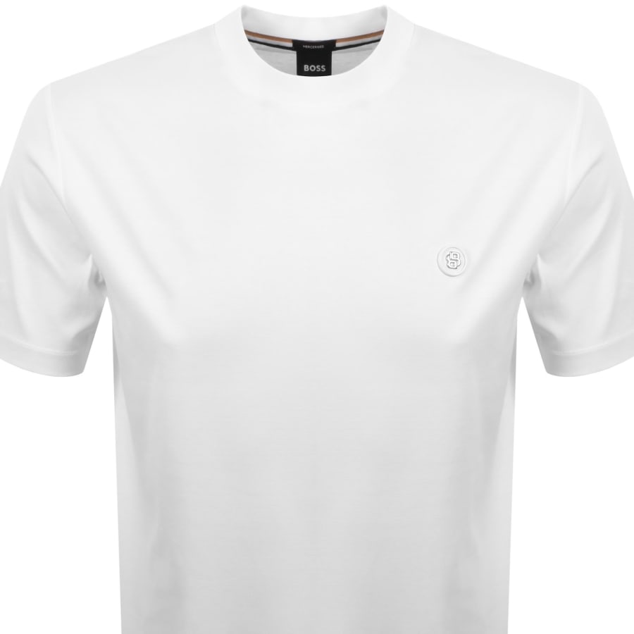Image number 2 for BOSS C Taut 01 Mercerised T Shirt White