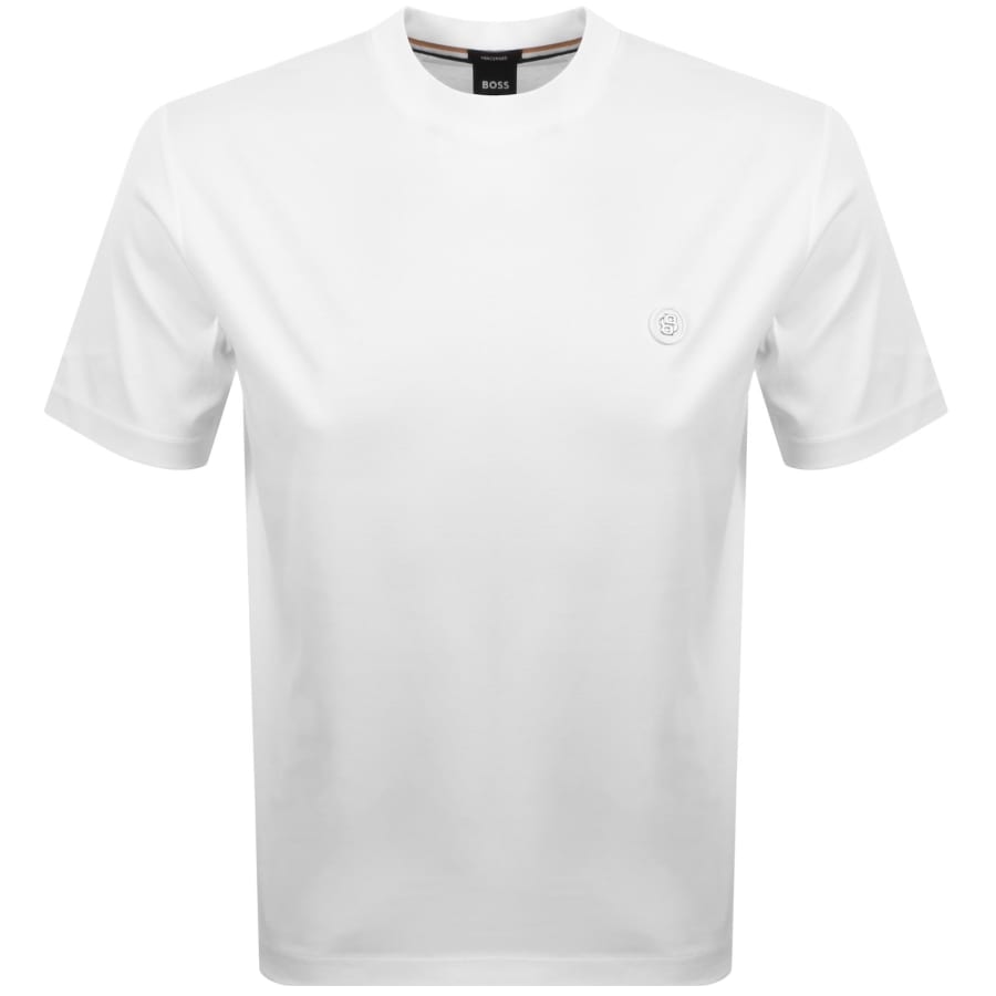 Image number 1 for BOSS C Taut 01 Mercerised T Shirt White