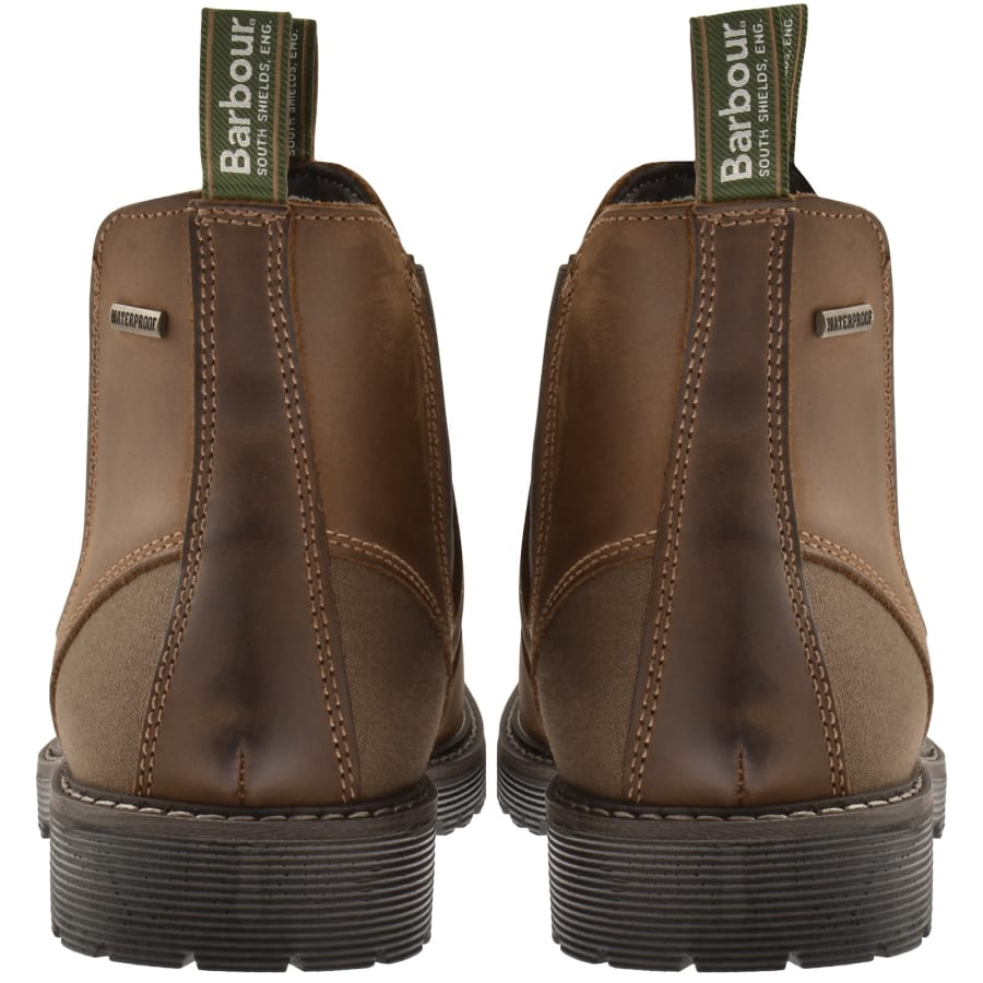 Image number 2 for Barbour Patton Chelsea Boots Teak Brown