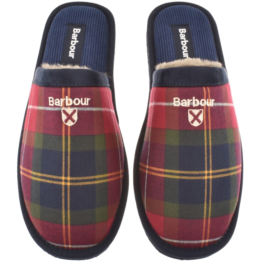 Image number 1 for Barbour Everitt Mule Slippers Winterberry